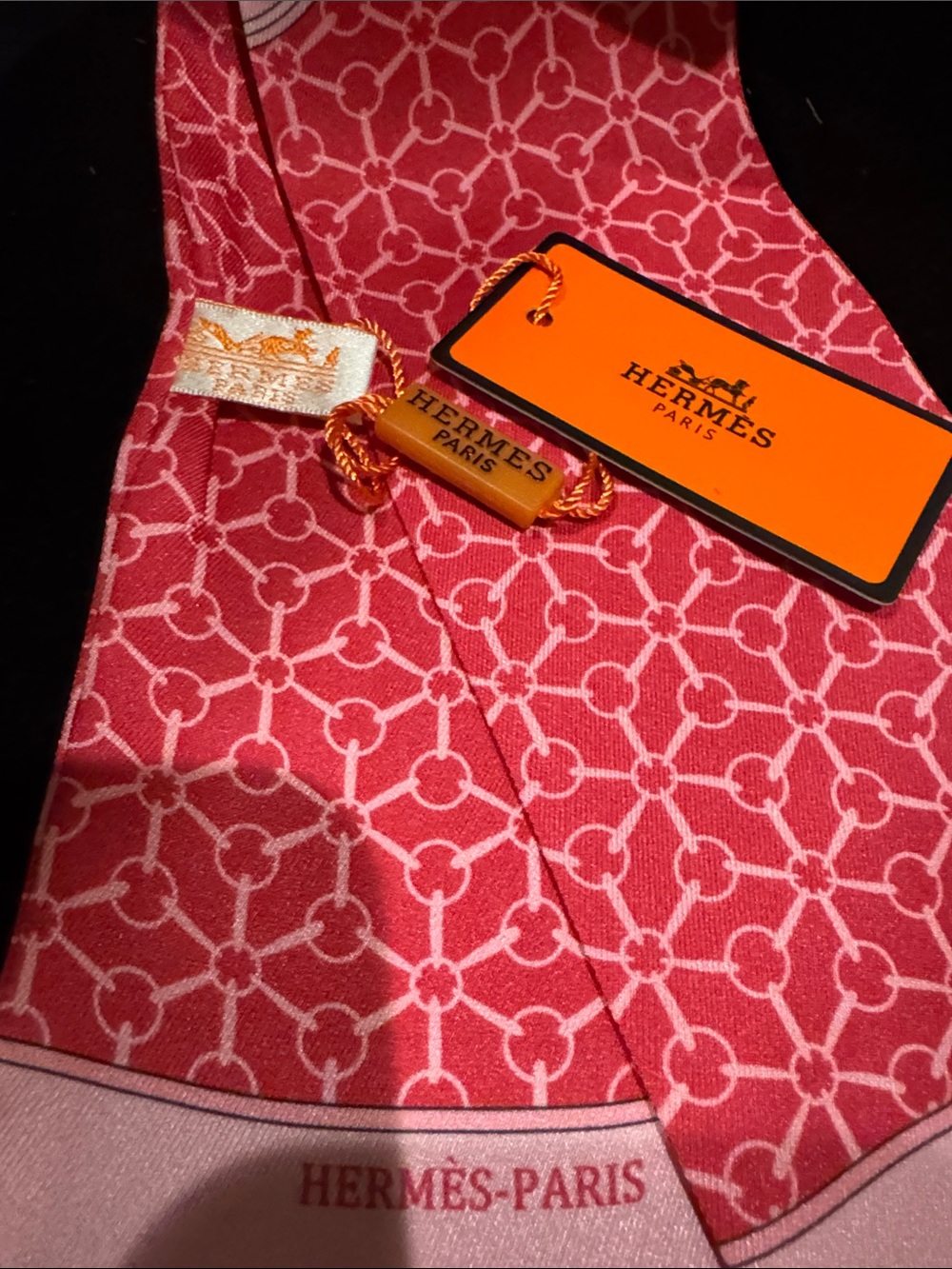 NEW Hermes 100% Silk Twillie Scarf Tie - Picture 5 of 9